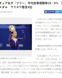 开云体育首页-K宝出分瞬间日本收视率高达33.3% 超过男单收视率